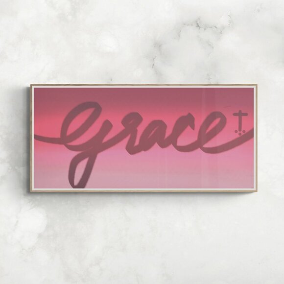 Grace | word art | Modern Wall Art Decor | Minimalist Digital Print - Picture 1 of 3